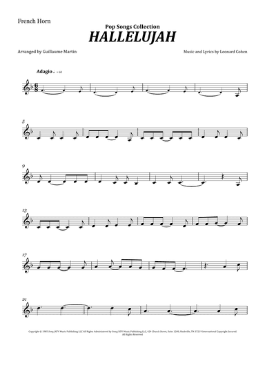 Hallelujah (arr. Guillaume Martin)