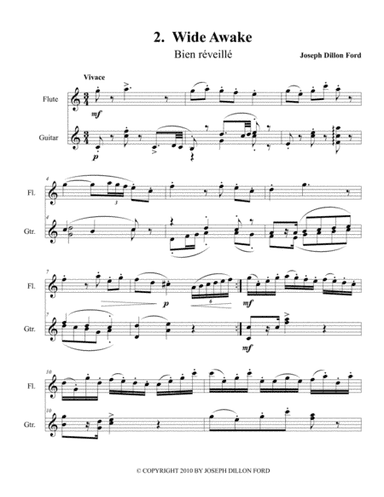 Dodo Titite - Wide Awake - for the Haiti 2010 earthquake appeal - flute and guitar (arr. Joseph Dillon Ford)