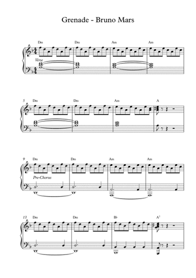 Grenade (arr. Pineapplechord)