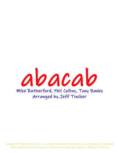 Abacab (arr. Jeff Tincher)