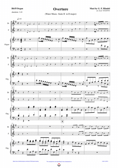 Overture (Water Music) (arr. Josef STASTNY)