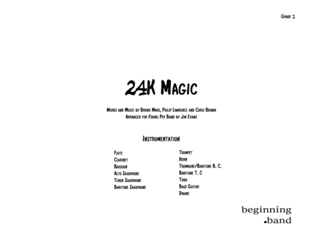 24K Magic (arr. Jim Evans)
