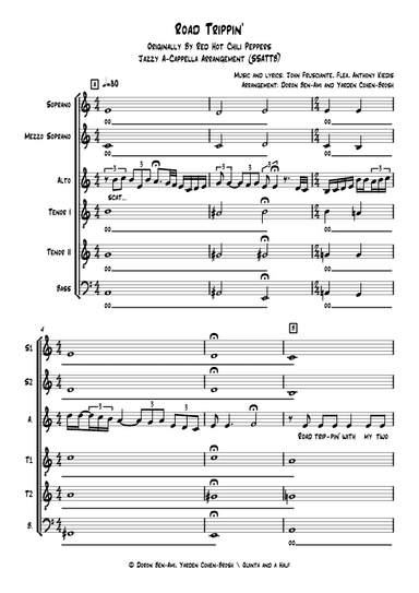 Road Trippin' (arr. Yarden Cohen & Doron Ben-Ami)