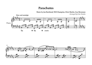 Parachutes (arr. Caio Varalta)