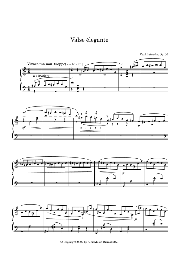 Valse élégante, Op. 36