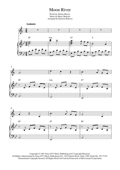 Moon River (arr. Kaiserin Rebecca)