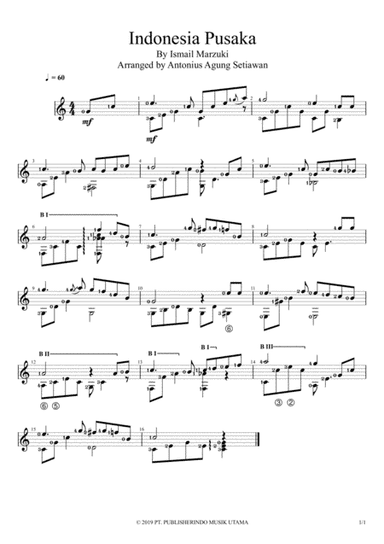 Indonesia Pusaka (arr. Antonius Agung Setiawan)