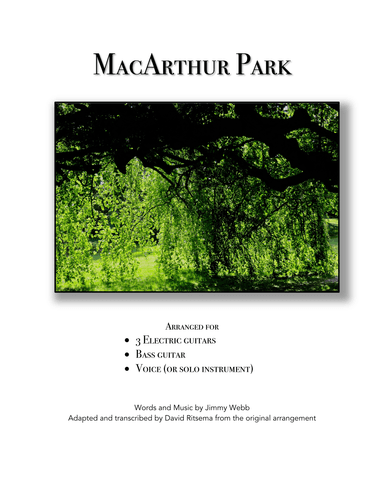 Macarthur Park (arr. David Ritsema)
