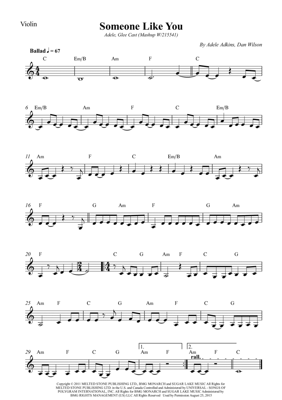 Someone Like You (arr. Wesley S. SIlva)