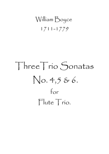 Three Trio Sonatas No.4,5 & 6 (arr. Spence Bundy)