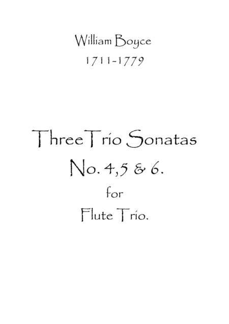 Three Trio Sonatas No.4,5 & 6 (arr. Spence Bundy)
