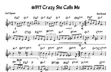 Crazy She Calls Me (arr. John Fries)