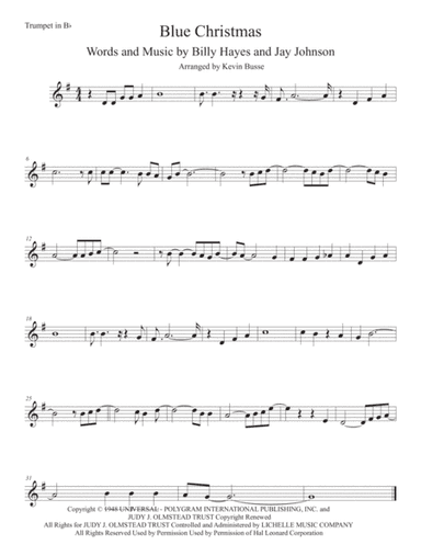Blue Christmas (arr. Kevin Busse)