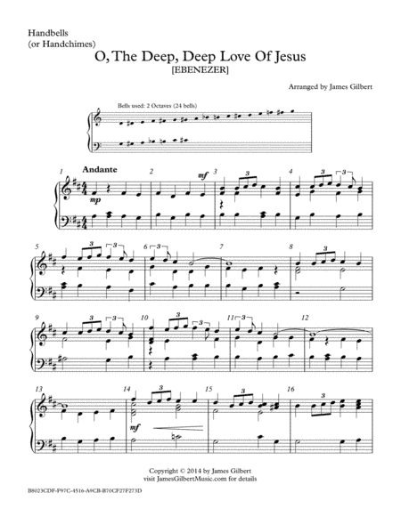 O, The Deep, Deep Love Of Jesus (arr. James Gilbert)
