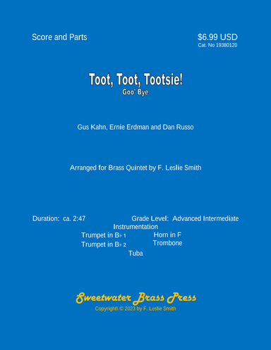 Toot, Toot, Tootsie! (arr. F. Leslie Smith)