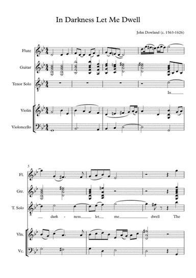 In Darkness Let Me Dwell (arr. Chatchapon Jiamjanyong)