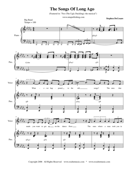 The Songs Of Long Ago