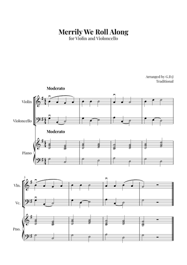Merrily We Roll Along (arr. GDJ)