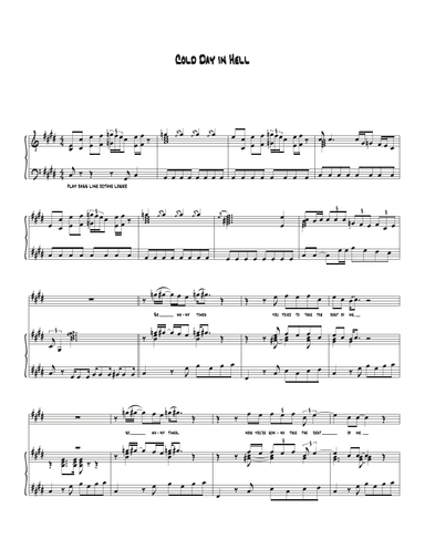 Cold Day In Hell (arr. Biegler)