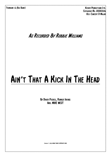 Ain't That A Kick In The Head (arr. Mike West)