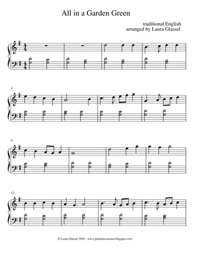 All in a Garden Green (arr. Laura Glassel)