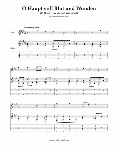 O Haupt voll Blut und Wunden (O Head, Bloody and Wounded) (arr. Mark Phillips)
