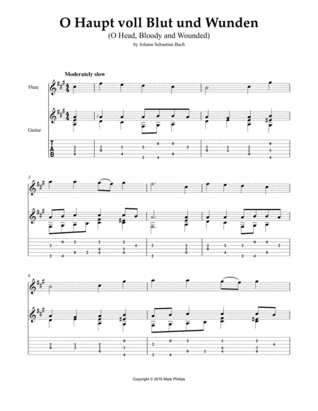 O Haupt voll Blut und Wunden (O Head, Bloody and Wounded) (arr. Mark Phillips)