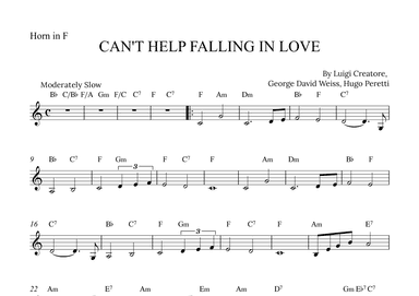Can't Help Falling In Love (arr. Alex Nunes Rodrigues)
