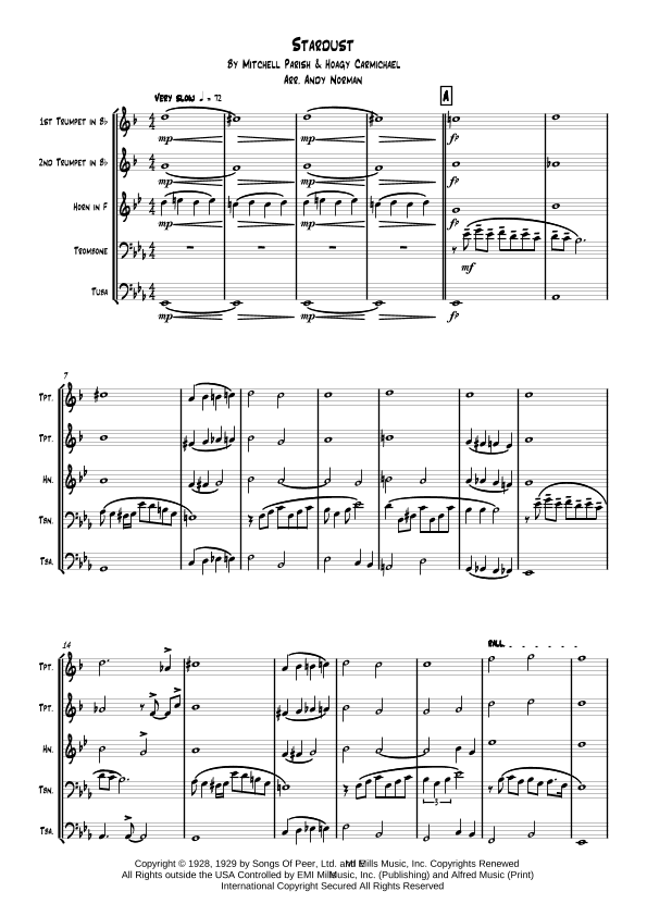Stardust (arr. Andy Norman)