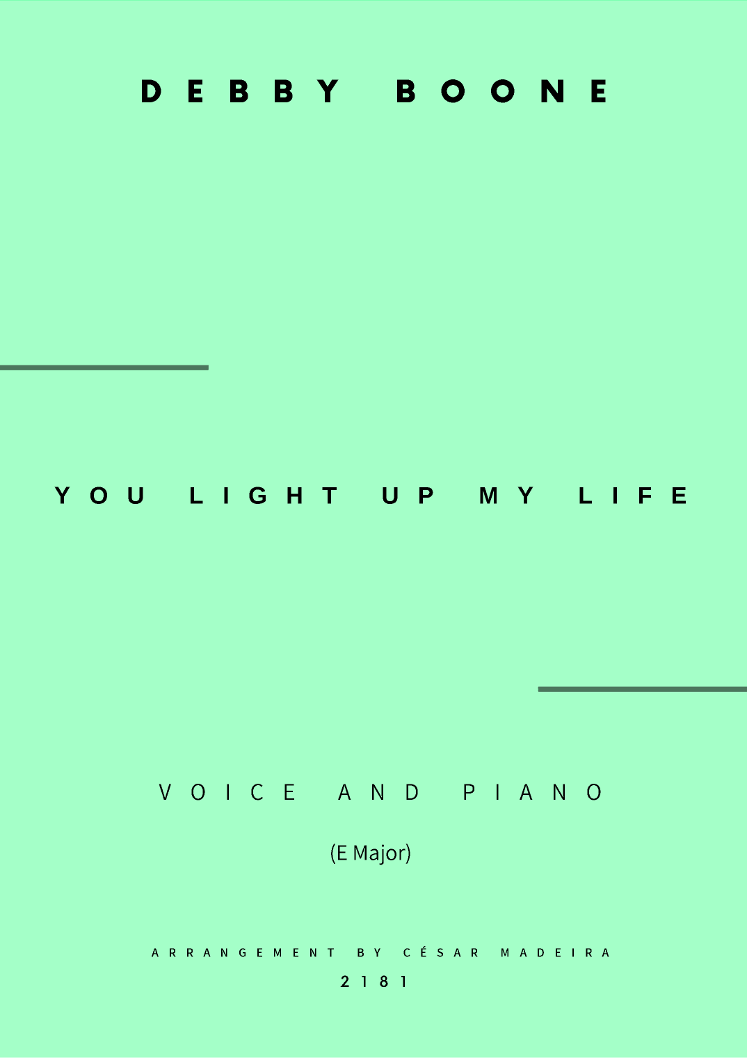 You Light Up My Life (arr. César Madeira)