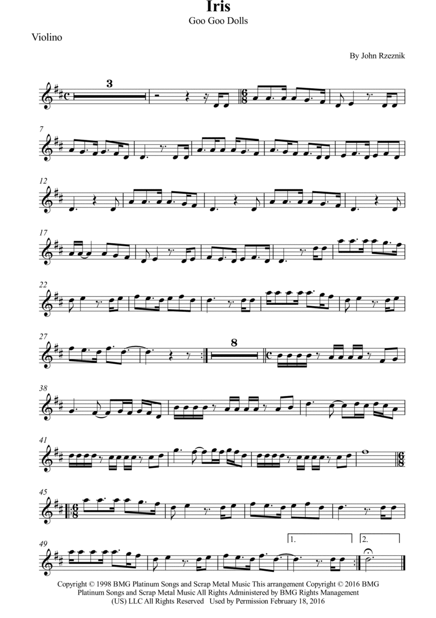 Iris (arr. Wesley S. SIlva)