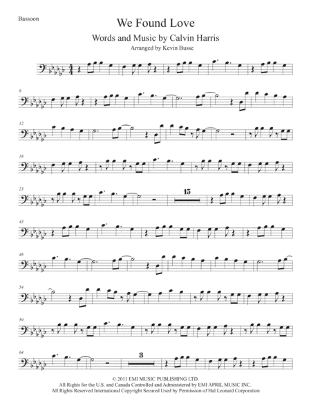 We Found Love (arr. Kevin Busse)
