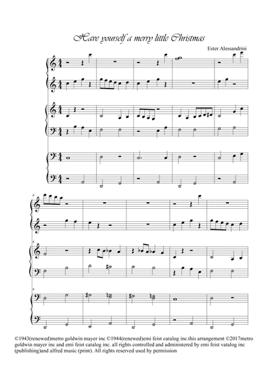 Have Yourself A Merry Little Christmas (arr. Ester Alessandrini)