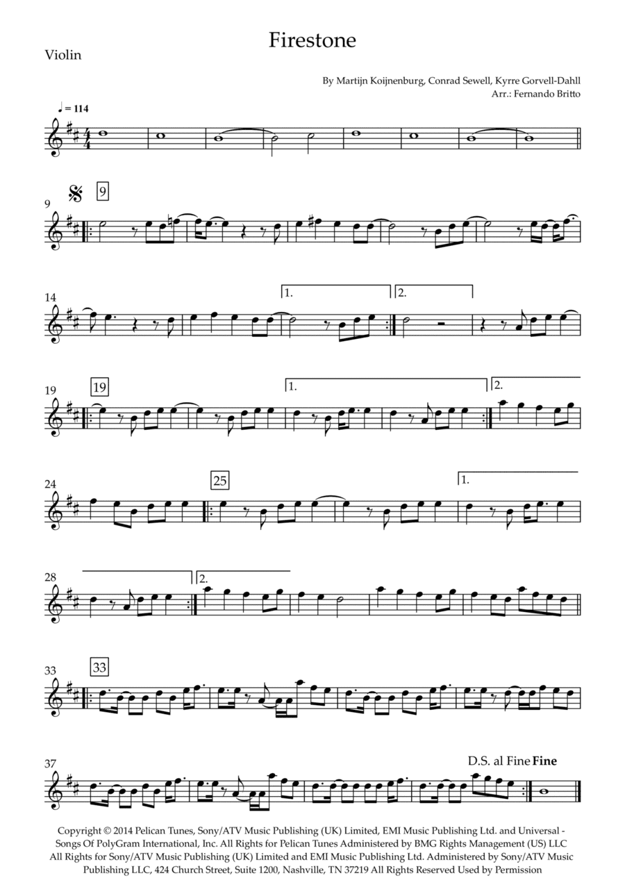 Firestone (arr. Fernando Britto)