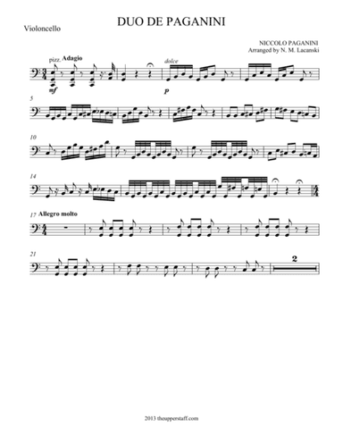 Duo de Paganini (arr. Nick Lacanski)