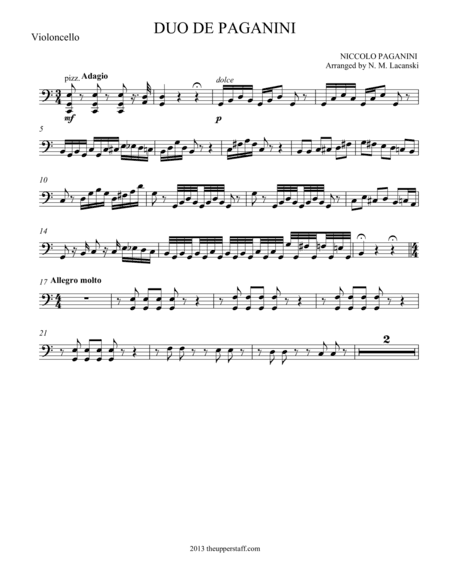 Duo de Paganini (arr. Nick Lacanski)