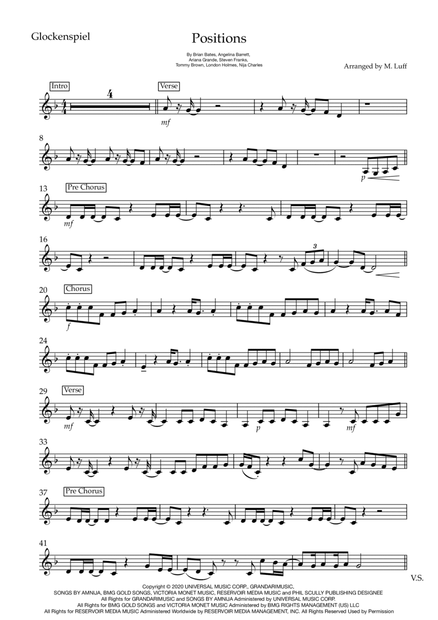Positions (arr. Matt Luff)