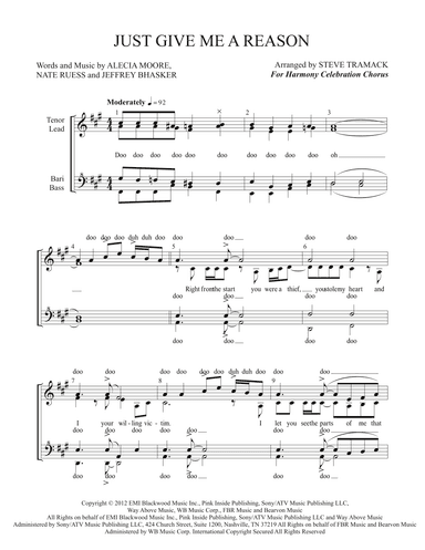 Just Give Me A Reason (arr. Steve Tramack)