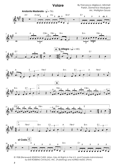 Volare (arr. Jose Welligton Sousa de Castro)