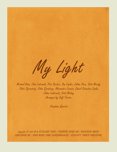My Light (arr. Jeff Tincher)