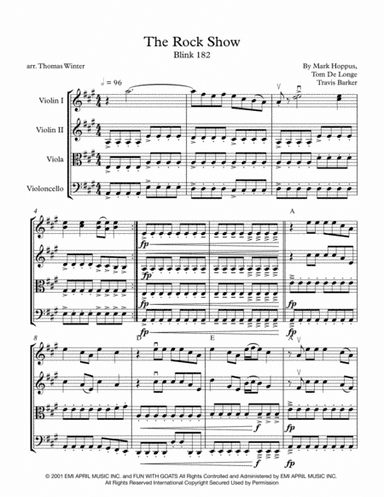 The Rock Show (arr. Thomas Winter)