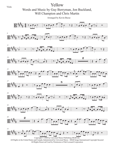 Yellow (arr. Kevin Busse)