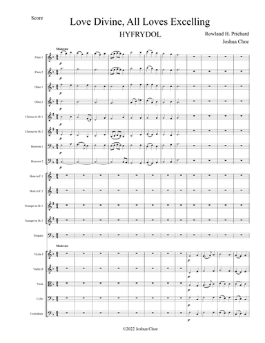 Hyfrydol (arr. Joshua Choe)