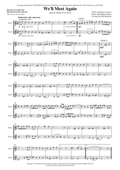 We'll Meet Again (arr. Rob Bushnell)