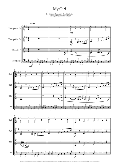 My Girl (arr. Matthew pyeon)