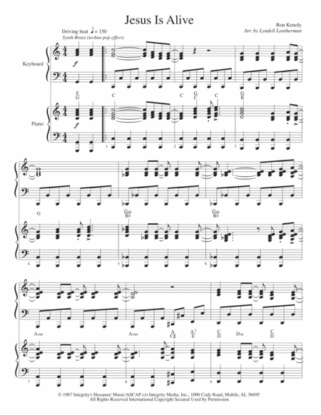 Jesus Is Alive (arr. Lyndell Leatherman)