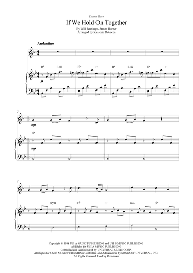 If We Hold On Together (arr. Kaiserin Rebecca)