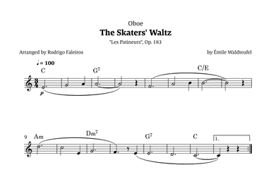 The Skaters Waltz (for beginners) (arr. Rodrigo Faleiros)