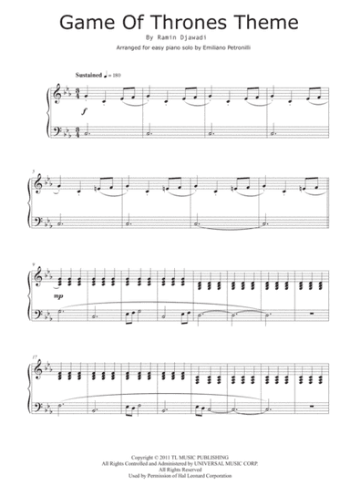 Game Of Thrones (arr. Emiliano Petronilli)