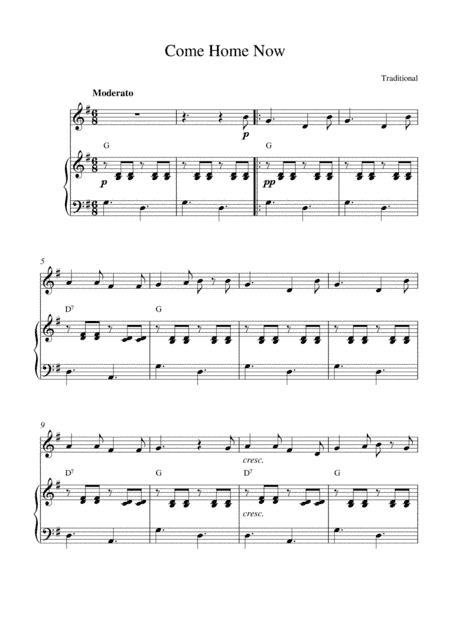 Come Home Now (arr. Kaiserin Rebecca)